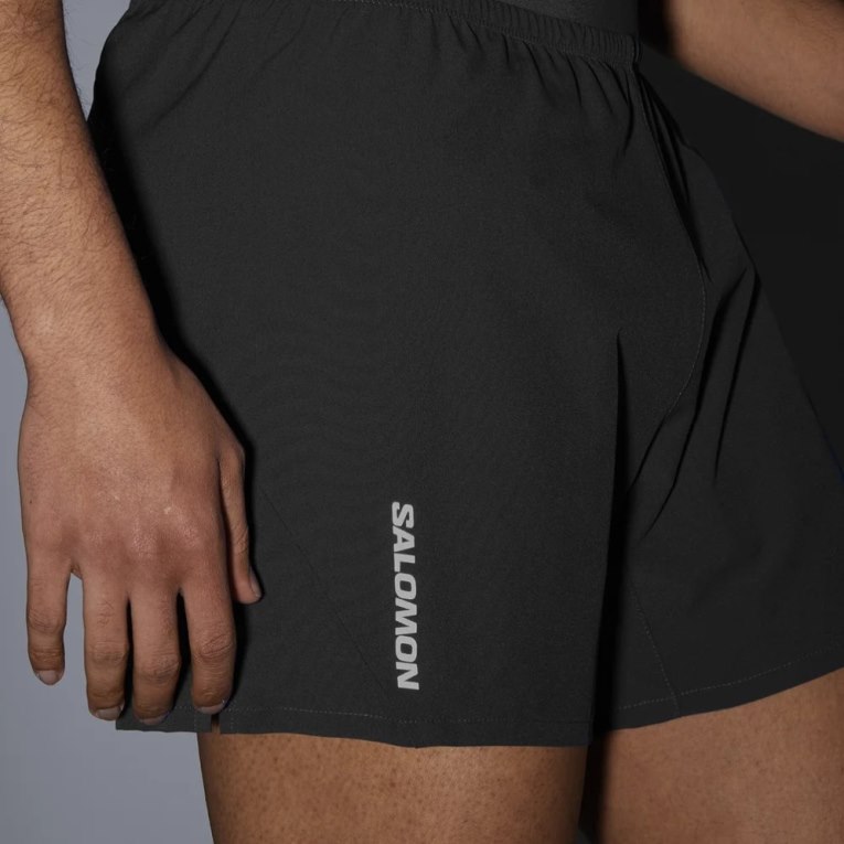 Salomon Cross 5'' Men's Shorts Black | CA 78Z3